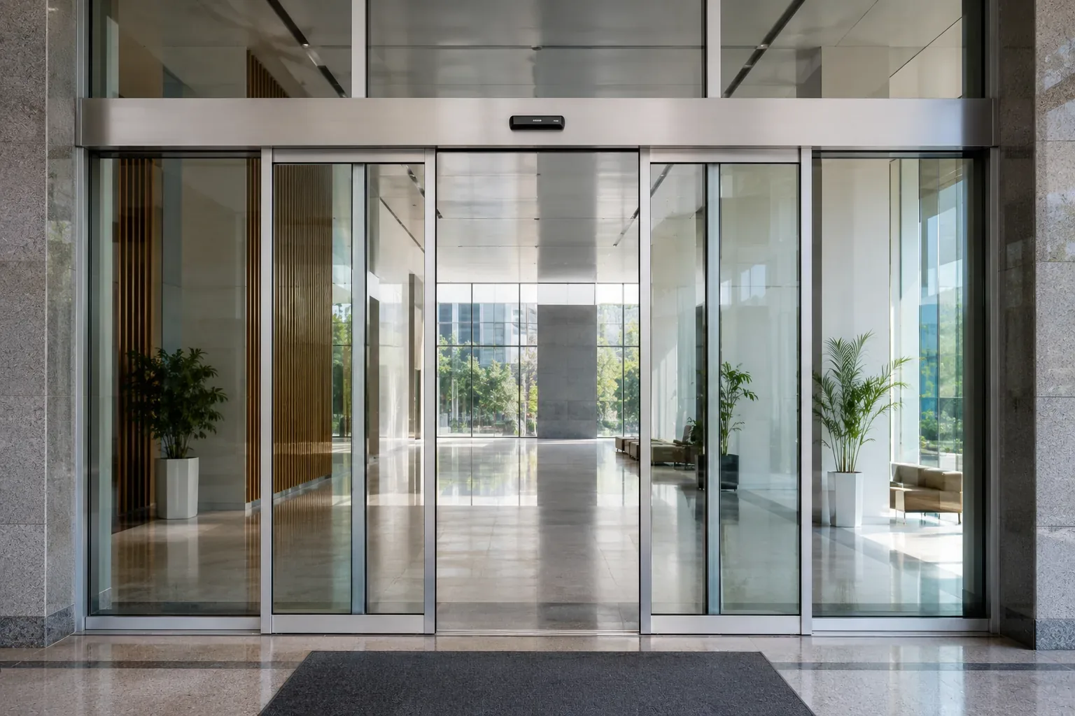 Automatic sliding doors