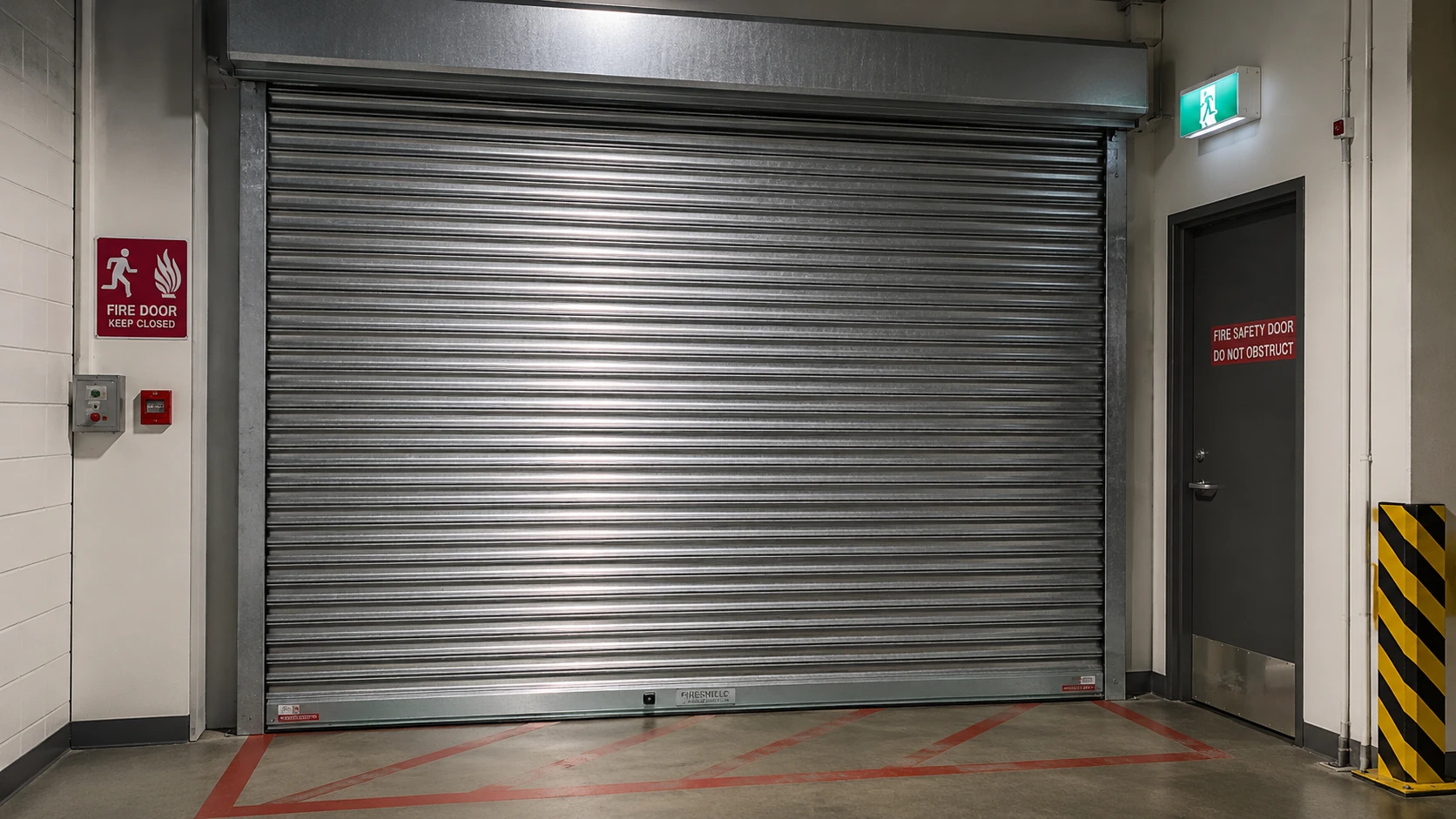 Fire rated rolling shutter manufactured by Yadav Automation